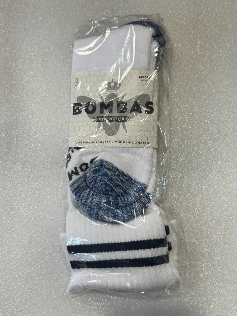 Bombas 4-Pack Unisex Everyday Compression Socks 15-20mm Multicolor Size Medium